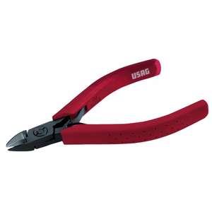 USAG - U00220004 Pinzas de corte de Punta larga con borde de corte al ras-EAN 8010239297128 ALICATES Y CORTADORES ELECTRÓNICOS - Product Image 1