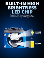 Projecteurs LED blancs naturels 12V G2 pour Audi, compatibles avec la plupart des véhicules et motos, laser super lumineux