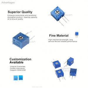 Potentiomètre de coupe de précision original 3362W 103 B503 100R 1K 10K 20K 50K 100K 200K 500K 1M Ohm 3362 Résistances réglables - Product Image 3