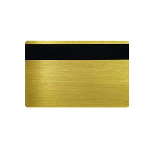 <span class=keywords><strong>Carte</strong></span> de contrôle d'accès en métal vierge de 0.8mm, pas de fente pour puce w/HiCo 1 piste bande magnétique pour <span class=keywords><strong>carte</strong></span> cadeau intelligente IC - Product Image 4