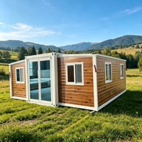 Maison conteneur extensible pré-assemblée de 20 pieds pour espace de vie privé