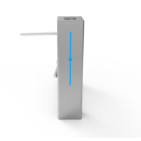 Tourniquet à 3 bras en acier inoxydable avec protection IP65, contrôle d'accès par code QR, billets, sécurité extérieure, portail, pont, bidirectionnel