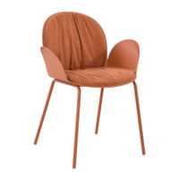 Vente en gros de chaises en plastique pour l'extérieur, design nordique, pétale, incassable en fibre, pour café, événement, restaurant