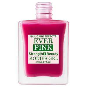 KODIES GEL EVER Esmalte fortalecedor de uñas rosa con brillo de color, endurecedor de uñas de secado rápido para reparar uñas su - Product Image 4