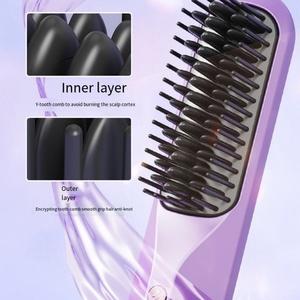 Cepillo Eléctrico Inalámbrico de Alta Calidad para Alisar el Cabello, Peine de Calentamiento Rápido, Cepillo Secador de Pelo con Carga USB, Herramientas de Peinado - Product Image 6