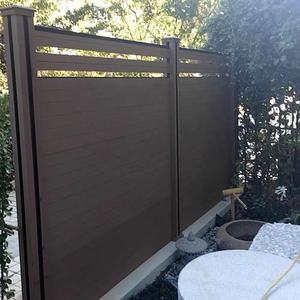 Panneaux <span class=keywords><strong>de</strong></span> clôture extérieure en WPC haute résistance résistants à la pourriture, 6 pieds, design moderne européen, imperméables et écologiques - Product Image 1