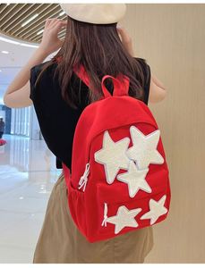 Mochila Escolar de Nailon Personalizada con Lindos Parches de Estrellas para Adolescentes, Mochila de Viaje Moderna Antirrobo para Niños - Product Image 6