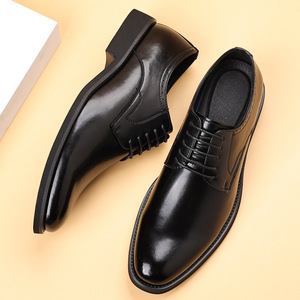 2026 Men's British Style Simple Smooth Leather Formal <b>Shoes</b> Daily Wear & <b>Work</b> <b>Shoes</b> for Men - Product Image 2