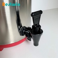 Seau de boisson en acier inoxydable, distributeur de boissons isolé pour café chaud, lait, thé