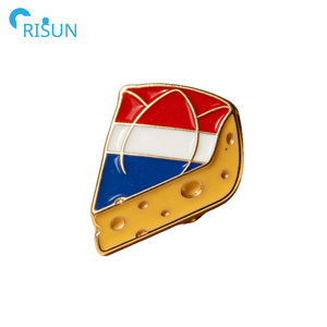 Pin de solapa esmaltado de fábrica con bandera de Holanda, logotipo personalizado de Ámsterdam, molino de viento, tulipán, zapatos, <span class=keywords><strong>queso</strong></span>, broche esmaltado, regalo - Product Image 4