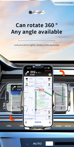 Nuevo Modelo 2026, Soporte para Teléfono de Coche con Luz LED Giratoria de 360 Grados y Carga Rápida de 15W, Compatible con <span class=keywords><strong>iPhone</strong></span> y Teléfonos Inteligentes Samsung - Product Image 4