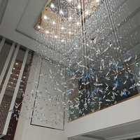 Lustres en cristal personnalisables Seeky pour hall d'hôtel
