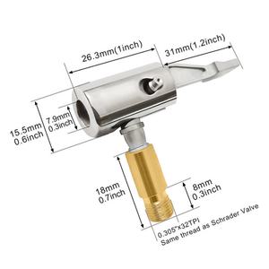 Conector de Bomba Inflable Portátil para Neumáticos de Coche, Compresor de Aire, Desinflable, Inflador de Neumáticos, Conector para Manguera de Reparación - Product Image 5
