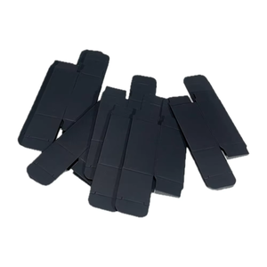 Boîte rectangulaire noire mate Offre Spéciale boîte avec logo personnalisé boîte-cadeau biodégradable <span class=keywords><strong>pour</strong></span> bijoux cosmétiques emballage expédition - Product Image 4