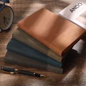 A5 Thickened Spiral Bound Leather Cover Business Notebook Promotional <strong>Work</strong> <strong>Diary</strong> for Office Meeting &amp; B5 <strong>Work</strong> Record - Product Image 1
