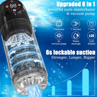 Automatischer Masturbator für Männer, Taschenmuschi-Stimulator mit 3 Pumpen, 7 Stoß-, Rotations- und Vibrationsmodi, Masturbationsspielzeug für Männer