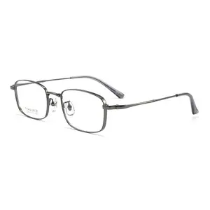 Luxury pure titanium acetate square men optical glasses women eyeglasses frames