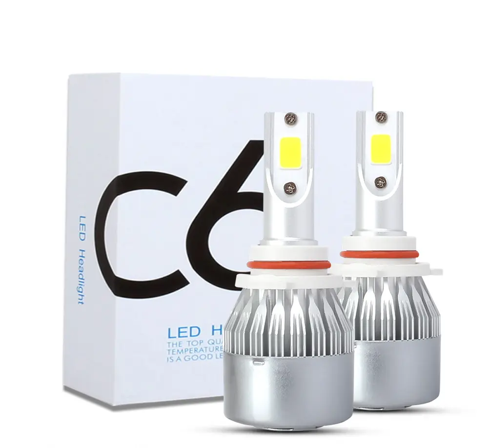 La migliore vendita led c6 ghiaccio blu 8000k led faro lampada h7 c6 lampadine led c6 ultra h4 9005 9006 H1 H3 H7 H11