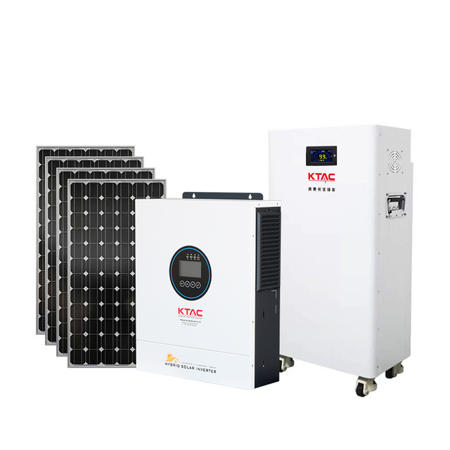 20KWH 6.5KW off Grid Hybrid Solar Power System Complete with Lithium Battery 16KWH 51.2v 314ah Home Solar Panels Solar System