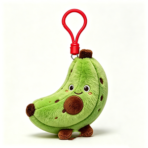 Peluche de plátano, llavero de fruta, bonito llavero de peluche, peluche de fruta verde - Product Image 2