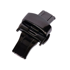 14/16/18/20/22mm Montre Pli Boucle <span class=keywords><strong>Double</strong></span> <span class=keywords><strong>Clic</strong></span> Papillon Bracelet Fermoir Poussoir Bouton déploiement Fermoir Boucles Montre Accessoires - Product Image 4