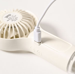 HD H20 Summer Portable Mini Handheld <b>Fan</b> USB Rechargeable Based Stand <b>Water</b> <b>Cooling</b> Personal 120 Degree Mini Mist <b>Fan</b> - Product Image 3