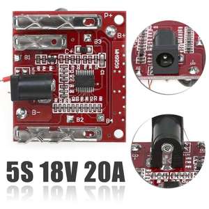 5S 20A แบตเตอรี่ลิเธียม Li-Ion บอร์ดป้องกัน 18V PCB BMS บอร์ดป้องกันวงจรรวมสำหรับมอเตอร์เจาะ - Product Image 2