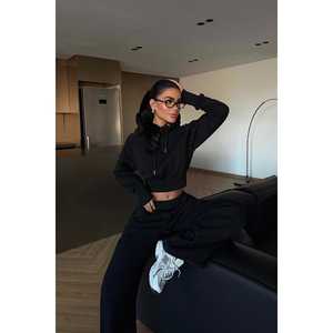 Conjunto Deportivo de 2 Piezas para Niños, con Capucha y Bufanda de Nailon Negro, Cómodo y Transpirable, para Correr, Personalizado con Logotipo Impreso, Talla XL, para Invierno - Product Image 5