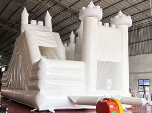 <span class=keywords><strong>Castillo</strong></span> Inflable Blanco con Tobogán, Diseño Nuevo, <span class=keywords><strong>Precio</strong></span> <span class=keywords><strong>de</strong></span> Fábrica, Brincolín con Tobogán <span class=keywords><strong>para</strong></span> <span class=keywords><strong>Niñas</strong></span> - Product Image 2