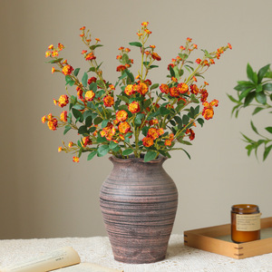 <span class=keywords><strong>Fiore</strong></span> Artificiale Decorativo Multi-testa Mini Rosa Stile Primrose in Seta con Tessuto di Seta per Arredamento Casa Romantico/Nordico - Product Image 2