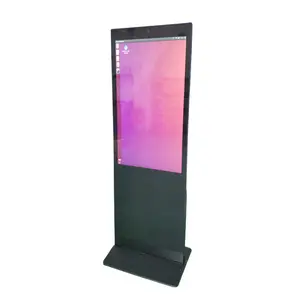 32-65-дюймовый напольная подставка Totem LCD цифровой интерактивный дисплей 350 nits рекламный экран внутренний сенсорный экран киоск