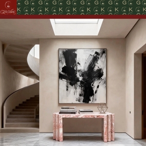 <span class=keywords><strong>Table</strong></span> d'entrée en marbre rose veiné GOLDKING, meuble <span class=keywords><strong>console</strong></span> élégant, sur mesure pour la décoration de salon et de hall de luxe - Product Image 2