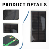 Panel Surya Mono Epoxy Efisiensi Tinggi 0.8W 4V IP65 Tahan Air Mini Solar Cell 30x57mm untuk Sensor Jam OEM