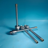 Scie cloche diamantée sur mesure en acier inoxydable, longueur étendue 155L, tige filetée, qualité G1, marque CNC XBM