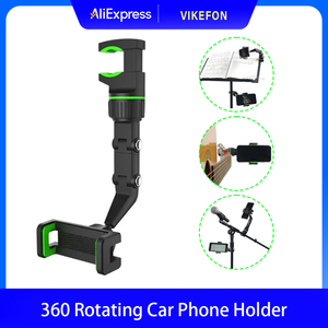 Interior Parts Degree Rotatable Universal Holder Auto Rearview Mirror Seat <b>Hanging</b> Clip <b>Bracket</b> Cell Phone Holder - Product Image 5