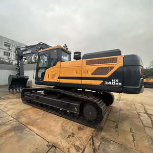 Excavadora de cadenas de 34 toneladas HX340HD en oferta, motor de alta resistencia para proyectos de minería, roca y movimiento de tierras - Product Image 1