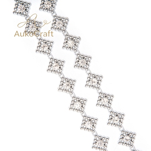 Fita de Strass Metálica para Costura, Corrente de Strass com Franjas, Corrente de Strass em Massa para Vestuário - Product Image 4