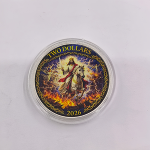 Nuevos Productos 2026 Moneda Conmemorativa Plana 2D de Jesús, Artesanía en Metal Plateado, <span class=keywords><strong>1</strong></span> <span class=keywords><strong>Onza</strong></span> de Plata Troy, Decoración para el Hogar, Regalo Coleccionable - Product Image 6