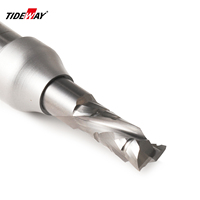 Tideway A9 Industrial Grade TCT Up&Down Router Bit Baja Kecepatan Tinggi Berlapis AlTiN 2-Flute OEM/ODM untuk CNC Papan Plat Tebal