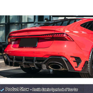 Diffusore paraurti posteriore in fibra di carbonio RS7 a secco puro per AUDI RS7 Sportback Hatchback 4 porte 2021 - Product Image 4