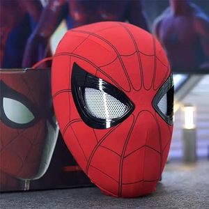 Máscara de héroe araña con ojos móviles, cara completa, ojos ajustables, tamaño de Material de PVC para niños/adultos, fiestas de Halloween y Cosplay de <span class=keywords><strong>Spiderman</strong></span> - Product Image 6