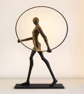 Jylighting nhà thiết kế hình người nghệ thuật điêu khắc Đèn sàn biệt thự khách sạn Câu lạc bộ triển lãm Mô hình phòng trang trí đồ trang trí - Product Image 3