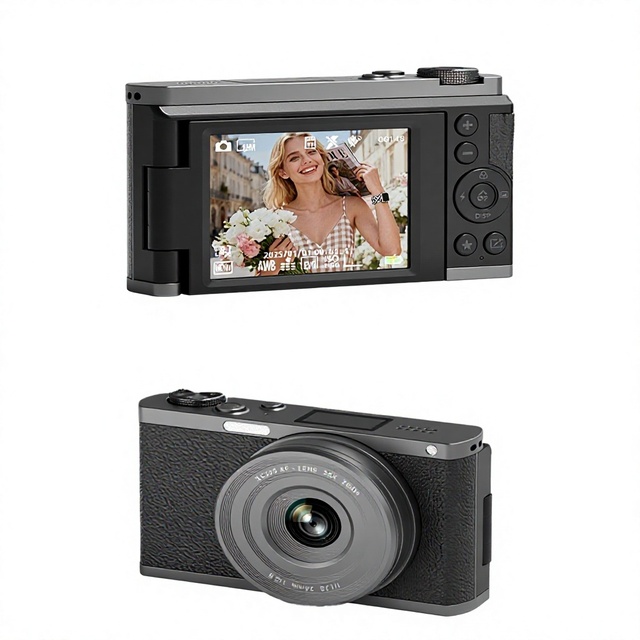 2026 NEW Design Mirrorless Digital Camera Body with CMOS Sensor SD Card Slot 4K Video for Vlogging