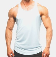 Débardeur Racerback à épaules larges pour homme OEM |   Débardeur de compression ajusté sans manches pour homme, idéal pour l'entraînement, avec logo personnalisé