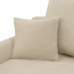 Flat Pack Giant Lounge <b>Sofa</b> Loveseat Size Vertical Striped Fabric Oversized Settee Volume-Reduced Vacuum Compress <b>Inflatable</b> - Product Image 3