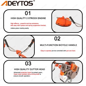 เครื่องตัดหญ้าและเครื่องเล็มหญ้าแบบใช้น้ำมันเบนซิน 2 จังหวะ รุ่น 330 Industrial DIY กำลังไฟ 900 วัตต์ สำหรับทำสวน - Product Image 5