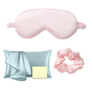 Funda de Almohada y Antifaz de Seda con Logotipo Personalizado, 100% Seda de Morera, Antifaz para Dormir - Product Image 1