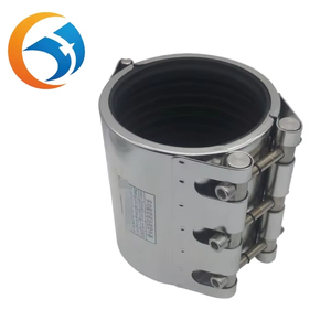 Abrazadera y reparación de tuberías de abrazadera única plegable de acero inoxidable 304 aplicable a la producción industrial - Product Image 1
