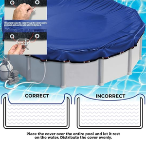 Couvertures de piscine d'hiver en PE durables, résistantes aux UV, personnalisables pour une utilisation en extérieur, avec services de moulage et de découpe - Product Image 3