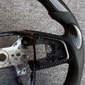 Volante de Fibra de Carbono Negro para la Serie Honda, Volante de Fibra de Carbono Modificado Personalizado y Volante de Cuero Personalizado - Product Image 4